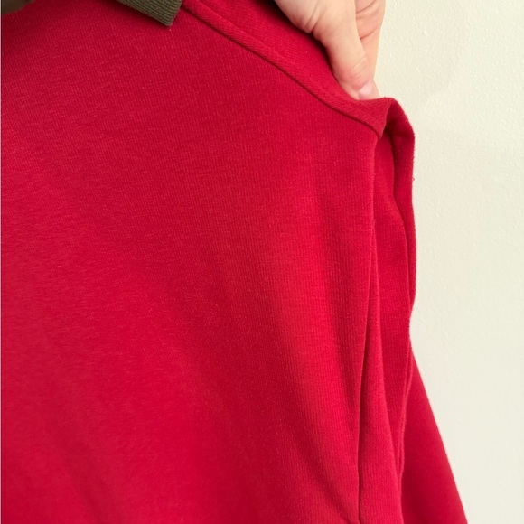 Athleta Cozy Karma Sweatshirt Dress - Red - Size Medium - Picture 12 of 16